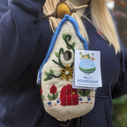 Felted Wool Birdhouses