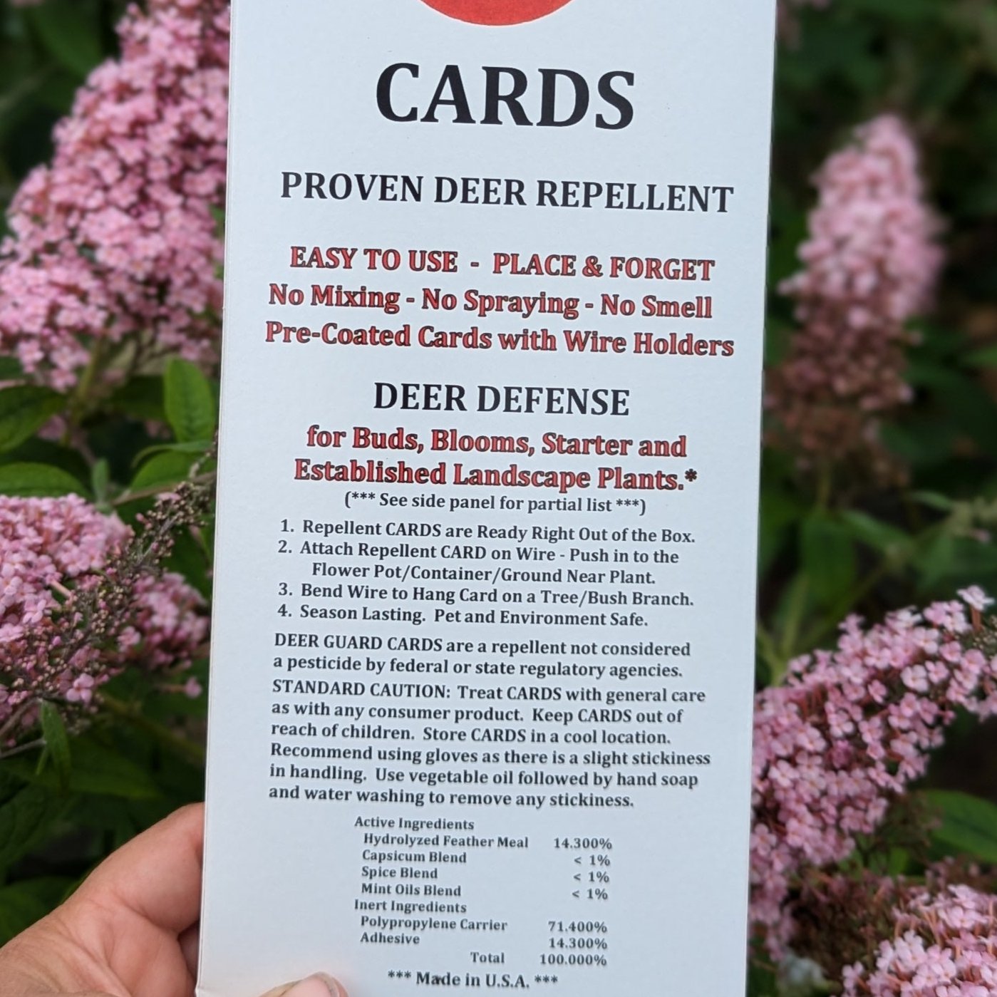 Deer Guard Sticky Deer Cards Deer Repellent